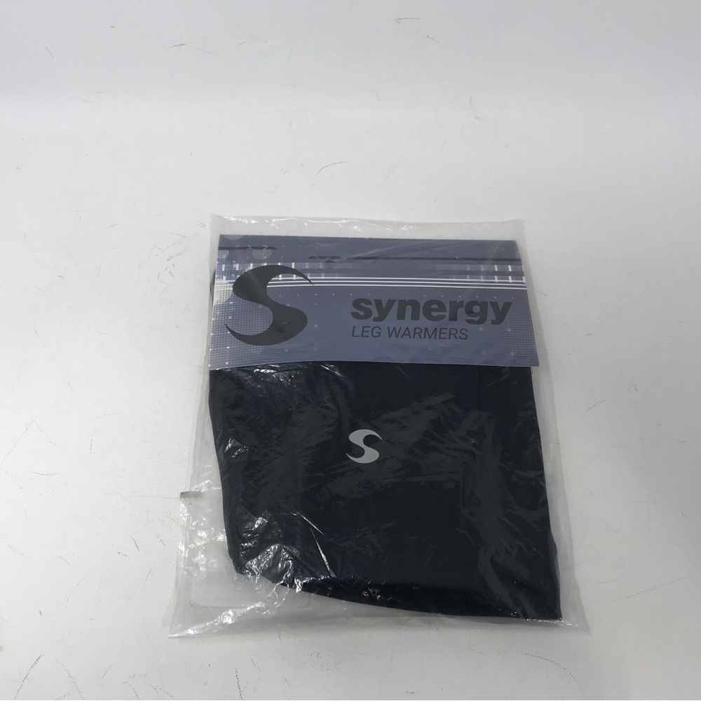 Synergy Thermo Fleece Cycling Leg Warmers, Men's Size L/XL - Black